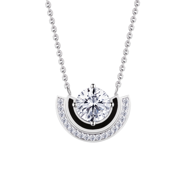 1.23ct Lab-Grown Diamond Art Deco Necklace