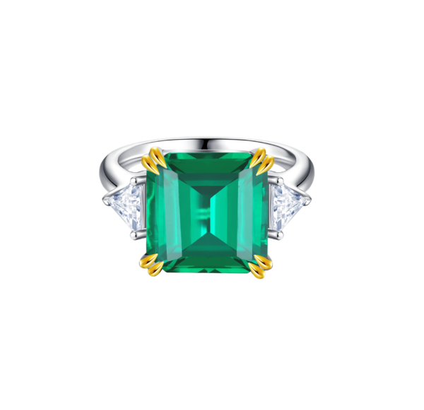 6.6ct Lab-Grown Emerald Ring