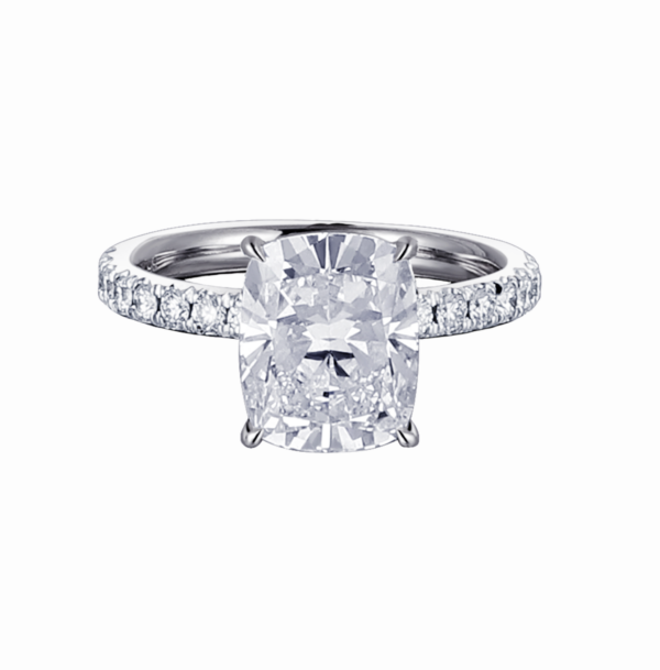 3.17ct Cushion Cut Lab-Grown Diamomd Ring