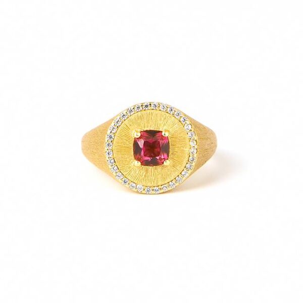 Lab-Grown Ruby & Silver 925 Ring