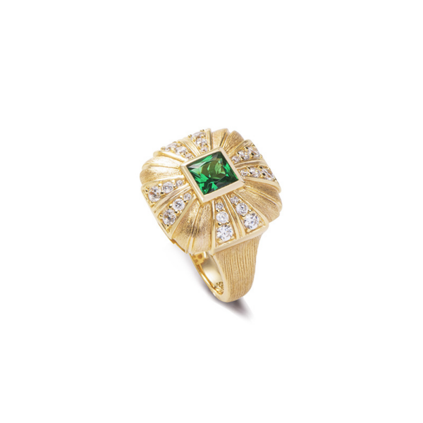 Artificial gemstone & Silver 925 Ring