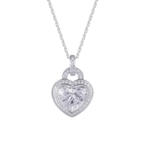 3.13ct Heart Cut Lab-Grown Diamond Necklace