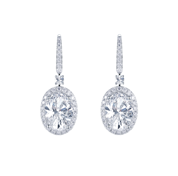 2.03ct & 2.13ct Lab-Grown Diamond Earrings