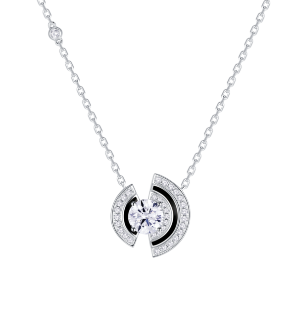 1.37ct TW Lab-Grown Diamond Art Deco Necklace