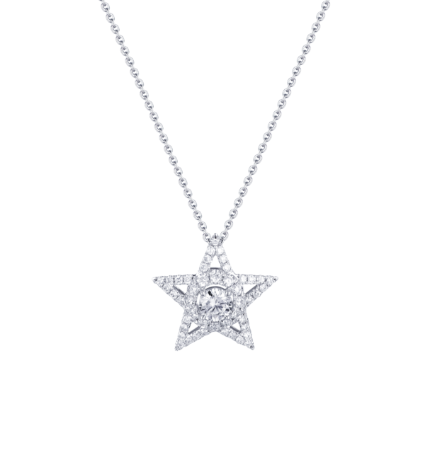 0.72ct  Lab-Grown Diamond Star Necklace