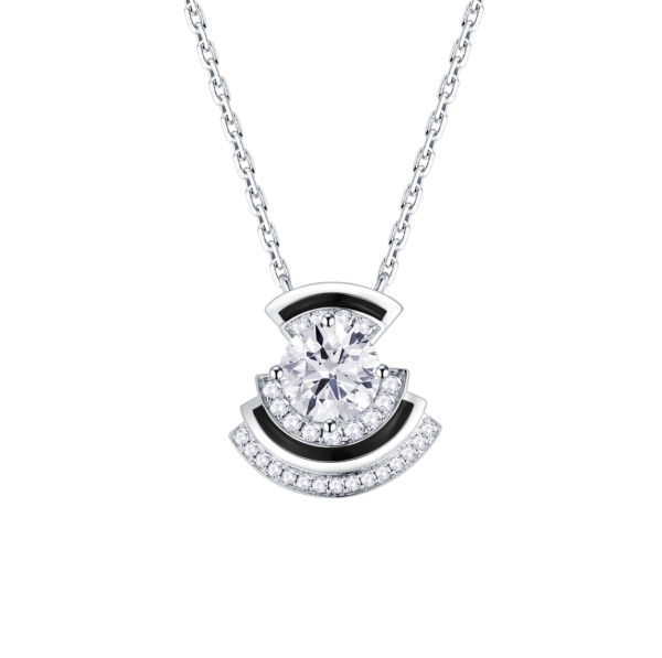 1.26ct TW Lab-Grown Diamond Art Deco Necklace